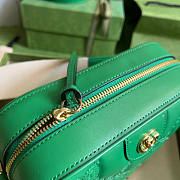 Gucci GG Matelassé Leather Shoulder Bag Green Size 21.5 x 17 x 7.5 cm - 4
