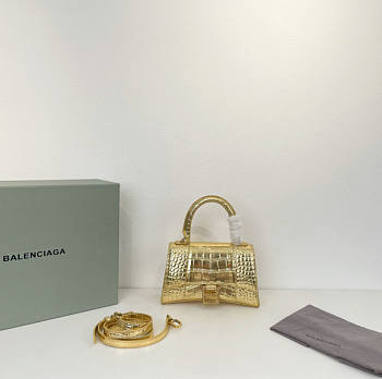 Balenciaga Hourglass Gold Size 19 x 8 x 21 cm