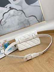 Chanel A99009 Waist bag Lambskin White Gold Size 18 x 3.5 x 12 cm - 6