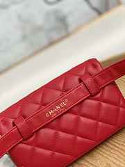 Chanel A99009 Waist bag Lambskin Red Gold Size 18 x 3.5 x 12 cm - 5