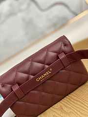 Chanel A99009 Waist bag Lambskin Wine Red Gold Size 18 x 3.5 x 12 cm - 4