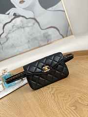 Chanel A99009 Waist bag Lambskin gold Black Size 18 x 3.5 x 12 cm - 1