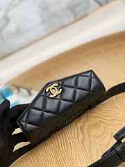 Chanel A99009 Waist bag Lambskin gold Black Size 18 x 3.5 x 12 cm - 4