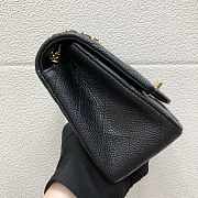 Chanel A35200 Mini Flap Bag 17cm Grained Calfskin Black Gold - 3