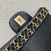 Chanel A35200 Mini Flap Bag 17cm Grained Calfskin Black Gold - 4