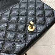 Chanel A35200 Mini Flap Bag 17cm Grained Calfskin Black Gold - 6