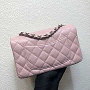  Chanel A69900 Mini Flap Bag Grained Calfskin Pink Silver Size 12 × 20 × 6 cm - 5