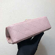 Chanel A69900 Mini Flap Bag Grained Calfskin Pink Gold Size 12 × 20 × 6 cm - 3