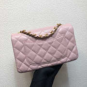 Chanel A69900 Mini Flap Bag Grained Calfskin Pink Gold Size 12 × 20 × 6 cm - 6