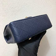  Chanel A69900 Mini Flap Bag Grained Calfskin Navy Blue Gold Size 12 × 20 × 6 cm  - 4