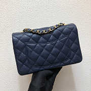 Chanel A69900 Mini Flap Bag Grained Calfskin Navy Blue Gold Size 12 × 20 × 6 cm  - 5
