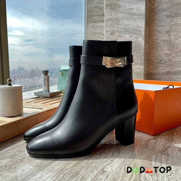 Hermes Boots In Black - 1