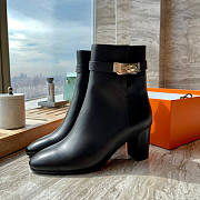 Hermes Boots In Black - 1