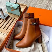 Hermes Boots In Brown - 1