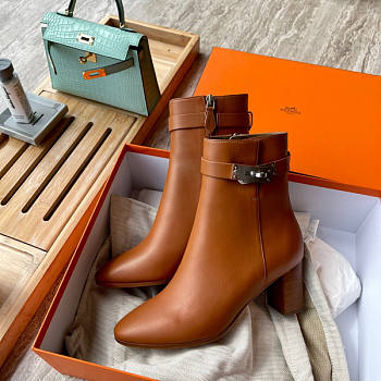 Hermes Boots In Brown