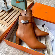 Hermes Boots In Brown - 3