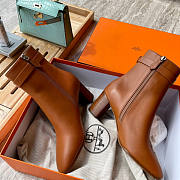 Hermes Boots In Brown - 2