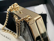 Chanel Cl Boy Minaudiere Shiny Leather Size 7.5 x 11 x 2.4 cm - 2
