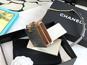Chanel Cl Boy Minaudiere Gray Size 7.5 x 11 x 2.4 cm - 5