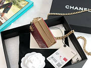 Chanel Cl Boy Minaudiere Red Size 7.5 x 11 x 2.4 cm - 4