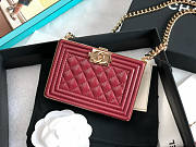 Chanel Cl Boy Minaudiere Red Size 7.5 x 11 x 2.4 cm - 6