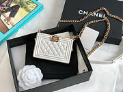 Chanel Cl Boy Minaudiere White Size 7.5 x 11 x 2.4 cm - 1