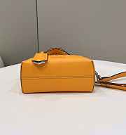 Fendi By The Way Mini Orange Leather Small Boston Bag Size 12.5 x 9.5 x 21 cm - 5