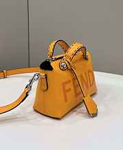 Fendi By The Way Mini Orange Leather Small Boston Bag Size 12.5 x 9.5 x 21 cm - 2