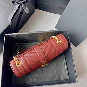 YSL Envelope Small Red Bag Size 21 x 13 x 6 cm - 2