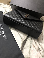 YSL Envelope Medium Bag Black Gold Size 24 x 7.5 x 18 cm - 4