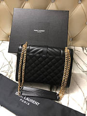 YSL Envelope Medium Bag Black Gold Size 24 x 7.5 x 18 cm - 5