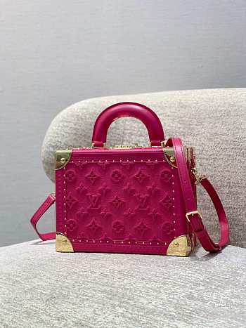 Louis Vuitton LV Petite Valise Rose Red Size 22.5 x 17.5 x 11 cm