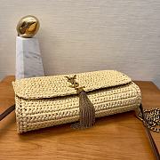 YSL Kate Raffia Handbag Size 26 x 13.5 x 4.5 cm - 3
