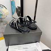 Chanel Women Sandals Black  - 4