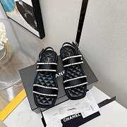 Chanel Women Sandals Black  - 2