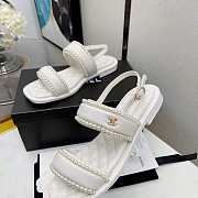 Chanel Women Sandals White - 6