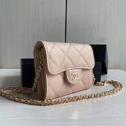 Chanel Small Wallet In Pink Size 12 x 8.5 cm - 3