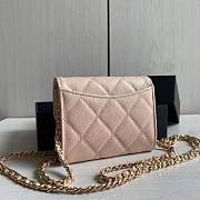 Chanel Small Wallet In Pink Size 12 x 8.5 cm - 4