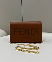 Fendi Chain Bag Brown Size 20 x 6 x 13 cm - 1