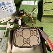 Gucci Small Top Handle Bag With Bamboo 21 cm - 6