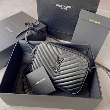 YSL Lou Camera Bag Full Black Size 23 x 16 x 6 cm