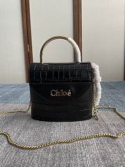 Chloe Small Aby Lock Handbag Black Size 16.5 x 7 x 15 cm - 1
