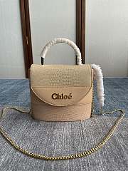 Chloe Small Aby Lock Handbag Beige Size 16.5 x 7 x 15 cm - 1
