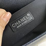 Chanel Grained Calfskin Leboy Medium Black Hardware Size 25 cm - 3