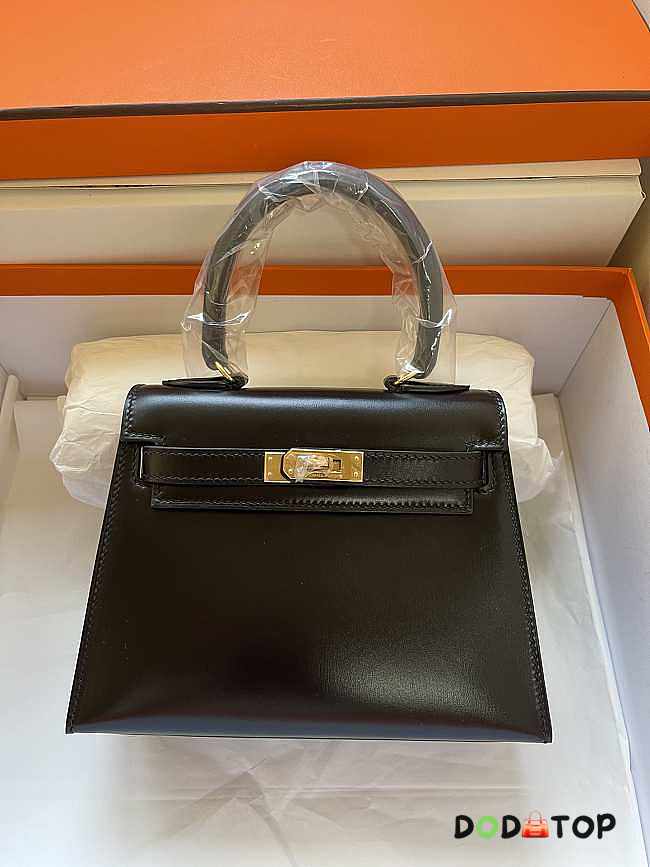 Hermes Black Box Leather Size 20 cm - 1