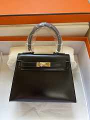Hermes Black Box Leather Size 20 cm - 1