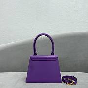 Jacquemus Large Purple Bag Size 24 x 18 x 10 cm - 2