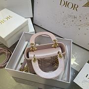 Dior Lady Mini Pink Size 17 x 15 x 7 cm - 4