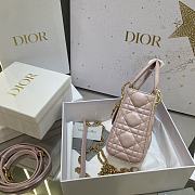 Dior Lady Mini Pink Size 17 x 15 x 7 cm - 5