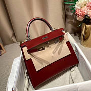 Hermes Kelly In Box Leather Size 25 cm - 3